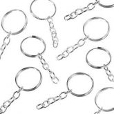 Argolas  De Chaveiro Com Corrente